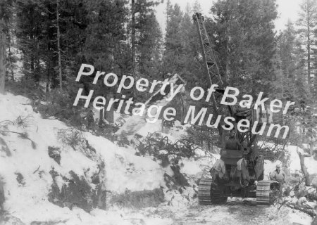 Logging loader in snow