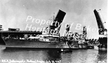 U.S.S. Indianapolis, Portland, Or 1937