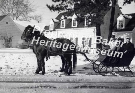 Winter in sleigh