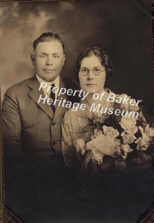 Couple with flowers