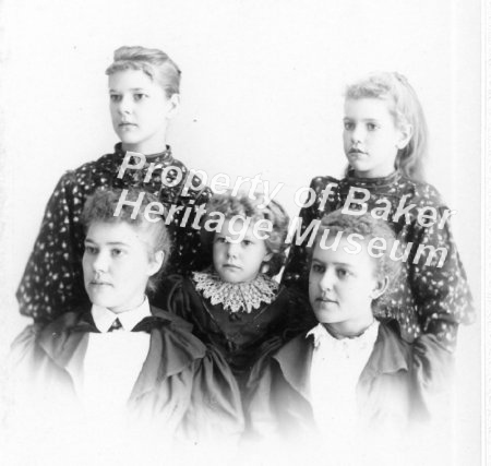 Post card of mother and daughters. Trenton, Mo.