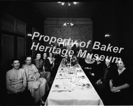 Esther Hill's dinner, Hotel Baker, 1942