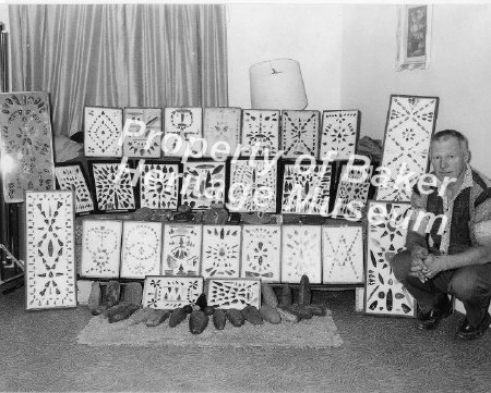 F. Kevin Laughlin with Native American Artifact Collection