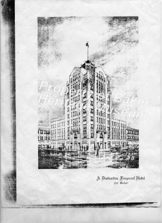 Hotel BakerPromotional Brochure, pg. 1