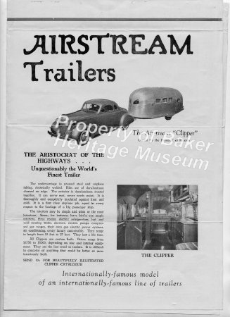 1938 Airstream Trailers Brochure