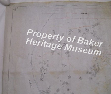 Map, Proposed Baker City Park, 1909