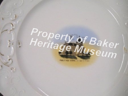 Commemorative Plate, Baker High School