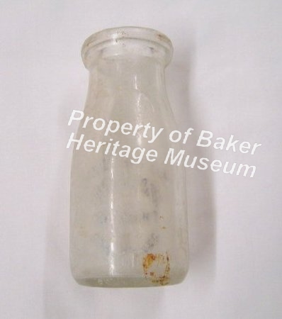 Model Dairy Bottle, back