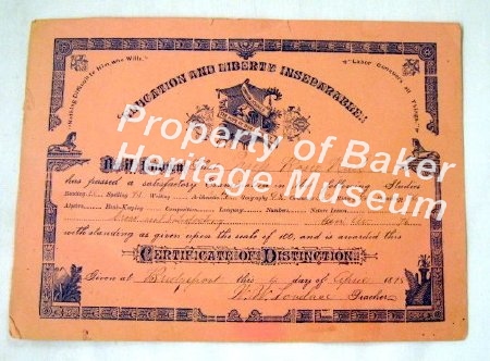 Certificate, Achievement
