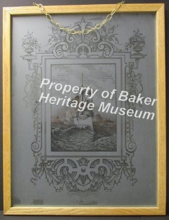 Etched Window, framed front