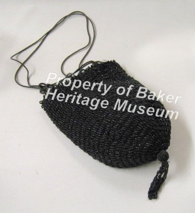 Black Beaded Purse