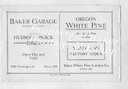 Program, Old Oregon Trail & Pioneer's Pageant & Auto Races