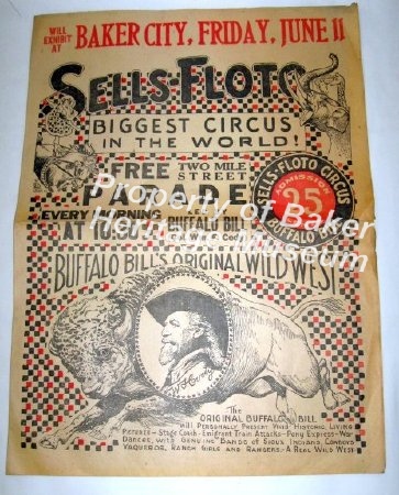 Ad, Circus & Buffalo Bill's Wild West Show, 1915
