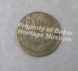 $2 Baker City Bucks Coin