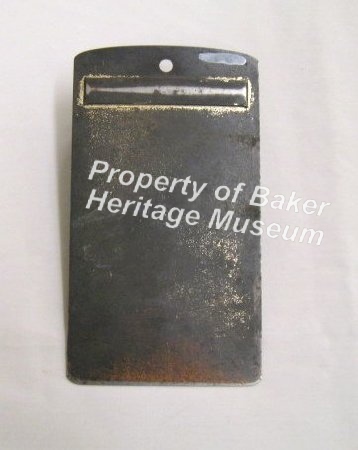 Baker Grocery Note Holder, back