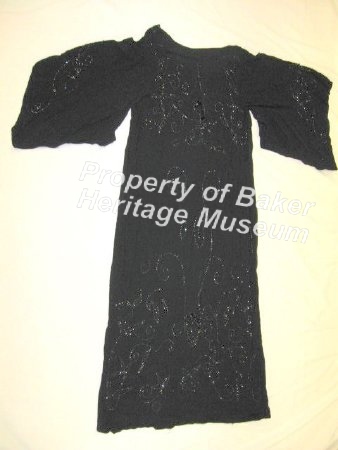 Black Beaded Dress, back