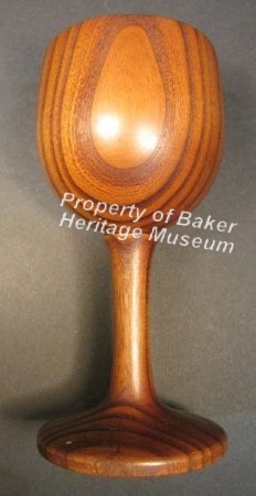 Wood Goblet, Carved side