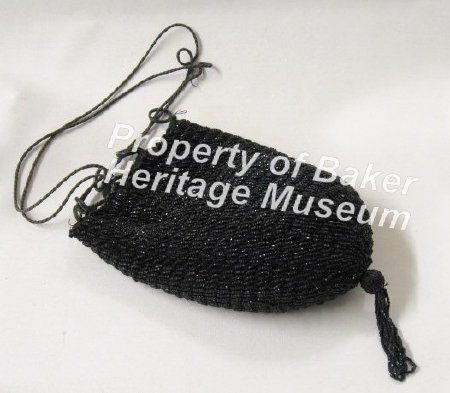 Black Beaded Purse