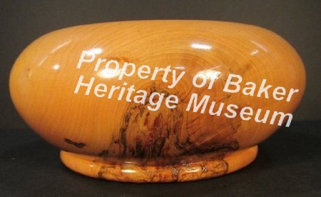 Wood Bowl, Carved oppisite side