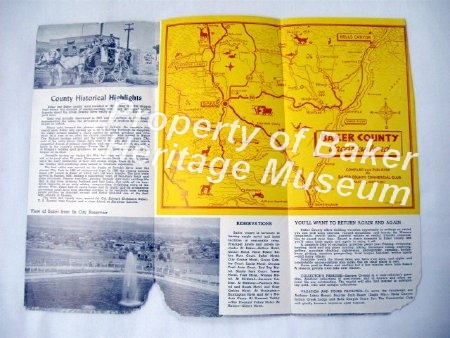 Baker County Brochure, 1950's