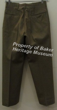 Army Uniform, Pants back