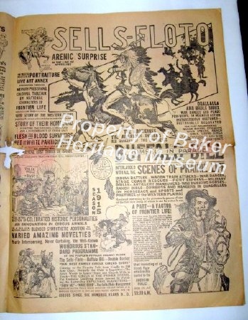 Ad, Circus & Buffalo Bill's Wild West Show, 1915, pg. 3